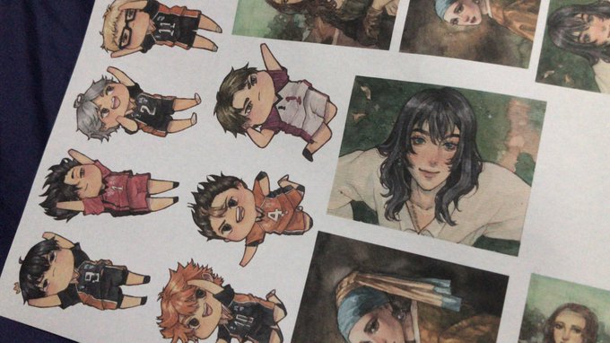 Sorry I haven't been online much! I had to do haikyuu sticker designs! Will be selling these to the ph by next week ??
#artph 