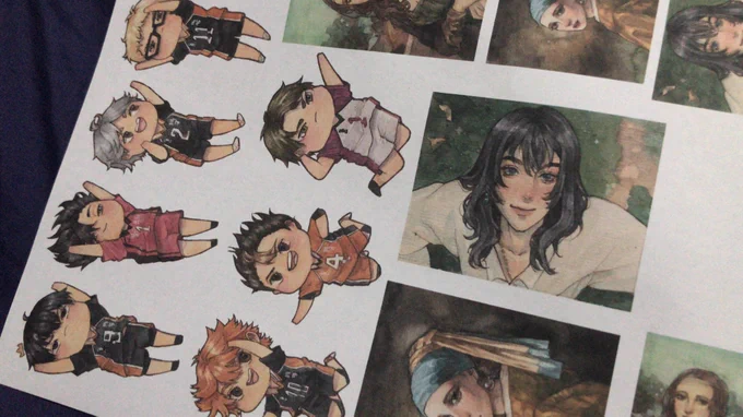 Sorry I haven't been online much! I had to do haikyuu sticker designs! Will be selling these to the ph by next week ??
#artph 
