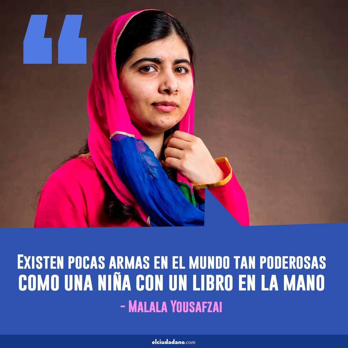 El_Ciudadano's tweet photo. #FrasesEmpoderadas #MalalaYousafzai
Informe de la ONU devela la situación actual de mujeres y niñas en el mundo ➡️ https://t.co/vadJtTBvzG
#niñas #educacion #frases #ElCiudadano https://t.co/MSfJOkOz0E
