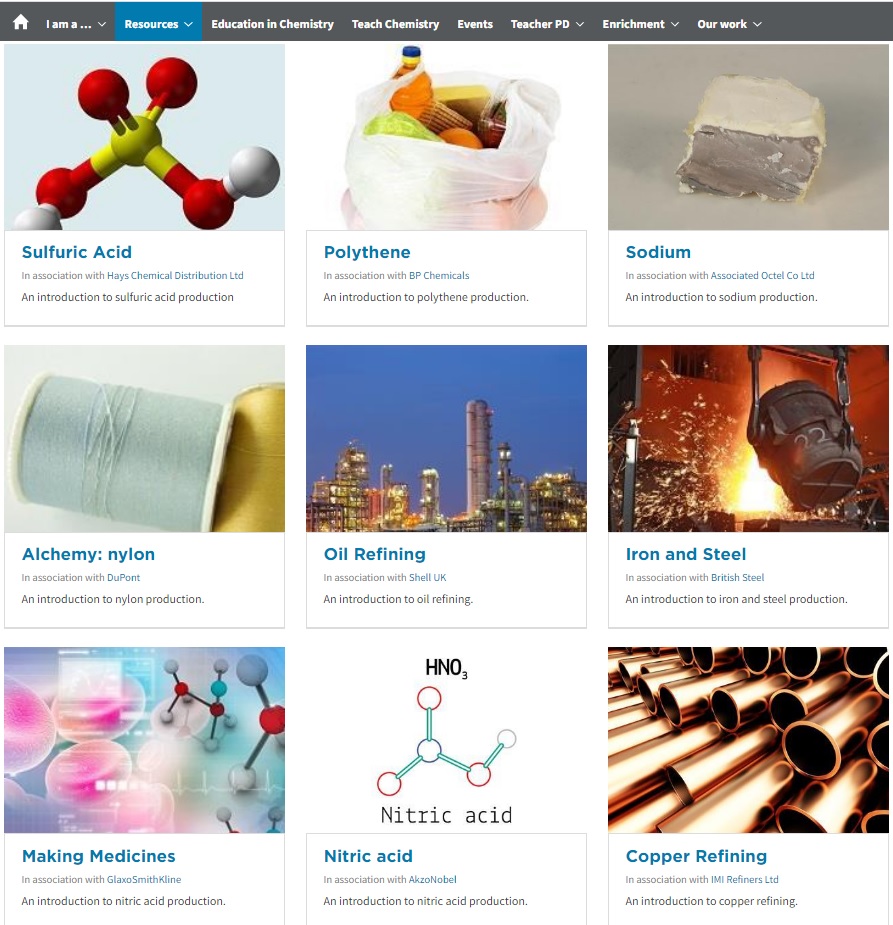 "Alchemy" - industrial chemistry collection <a href="/RoySocChem/">Royal Society of Chemistry</a> #RSC_TeachChemistry

Discover the industrial processes used to manufacture or refine common chemicals and materials 👉 rsc.li/3fTQIkf

#ChemEd #RSC_Scotland