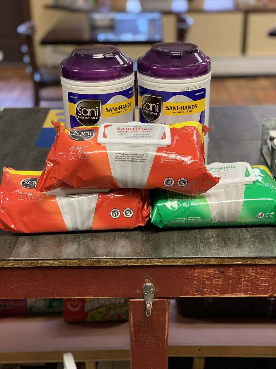 GWLBagels's tweet photo. Thank you @JoinNicePak for keeping us sanitized and safe!
#nicepak #sanitized https://t.co/hAsyljyvsS