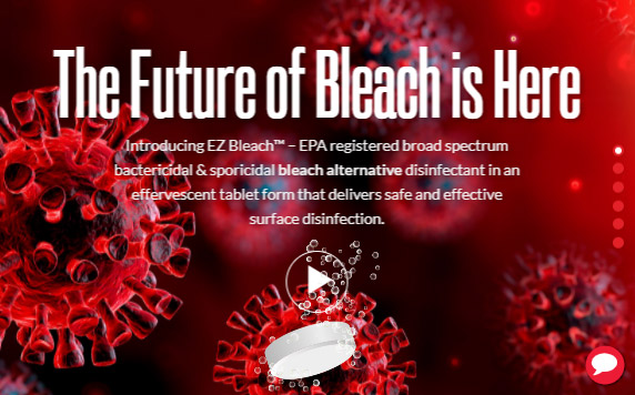 BerkshireOnline's tweet photo. EZ Bleach™ is a solid-form, safer alternative to traditional bleach that is EPA-registered and included on List N, the EPA’s index of products certified for use against SARS-CoV-2, the virus responsible for COVID-19. https://t.co/pcw2K4rNcC #futureofbleach https://t.co/SEAlm3c7JM