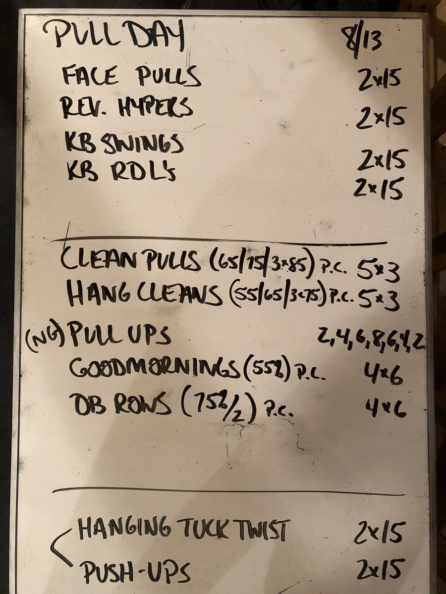 DrStevenWright's tweet photo. Summer ๐ workouts, Strength block 2, Week 2, Pull day (2). Working to move the bar with speed today. Building capacity and power! ๐ช๐ผ๐ช๐ฝ๐ช๐ฟ https://t.co/HDDAByTLGJ