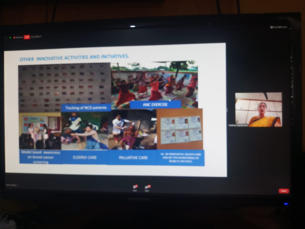 Ranita28433204's tweet photo. Today as a Community Health Officer got opportunity to do  presentation on AB-HWC thanks to #mohfw_india in collaboration with echo india for the webinar session .@mono_ng @USAID_NISHTHA @Vumlunmang @health_manipur @MoHFW_INDIA https://t.co/DHUEmK5kOv