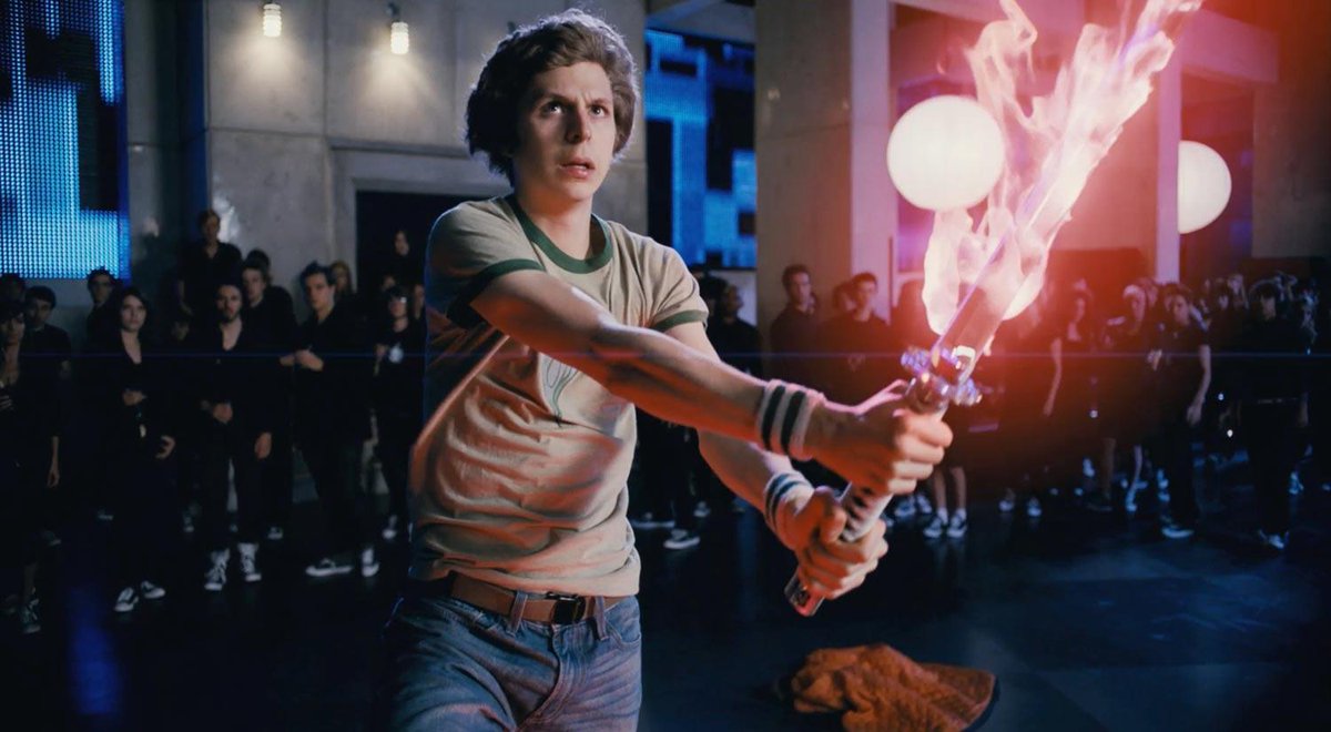 levmauc's tweet photo. Se cumplen 10 años de SCOTT PILGRIM VS THE WORLD, la adaptación del c��mic de O'Malley a cargo de Edgar Wright. Un sensacional y frenético homenaje a la cultura pop y los videojuegos repleto de acción, música rock, violencia y carcajadas que puedes revisionar en Netflix. https://t.co/GRoHAgfPVz