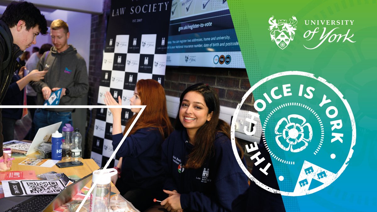 UniOfYork's tweet photo. We have over 200 student societies, more than 65 sports clubs, and endless opportunities for you to get involved in here at York. Find out more about student life and @yorkunisu and discover why you'll love York: 
https://t.co/4gA2nukG20 #TheChoiceIsYork #ResultsDay https://t.co/RJClDuZlwm