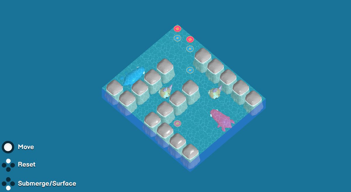 ailurux's tweet photo. Trying a bit of a different layout for my game. I didn't like how I had to use rocks to make the bounds of each level, so hopefully the version on the right gets around this issue and maybe looks better? idk, let me know what you think #lochmess #gamedev https://t.co/OtatbwKOFn