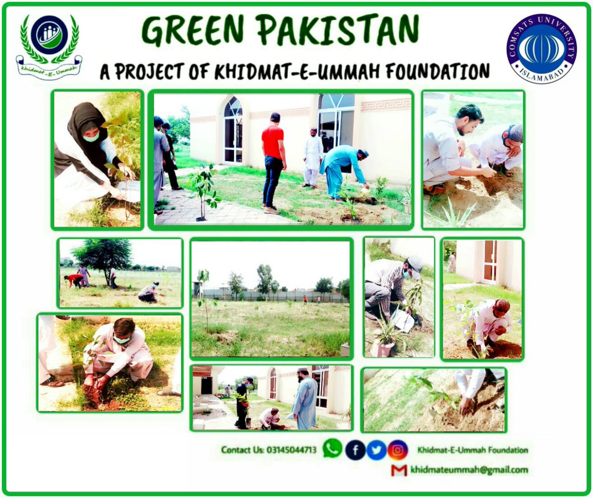 AdeelShoukat6's tweet photo. 🌳🌳🌳Assalam u Alikum ♥️
*_Greetings From khidmat-E-Ummah Foundation_*
Plant a tree and plant a new life.
_It is a Hadith that plantings trees are called Sadiqa._
*Khidmat-E-Ummah Foundation Has Planted Trees 🌳 For Keeping Environment Neat and Clean. 🌳🌳🌳
@KUF2K19 https://t.co/fKVR6ZMIoL