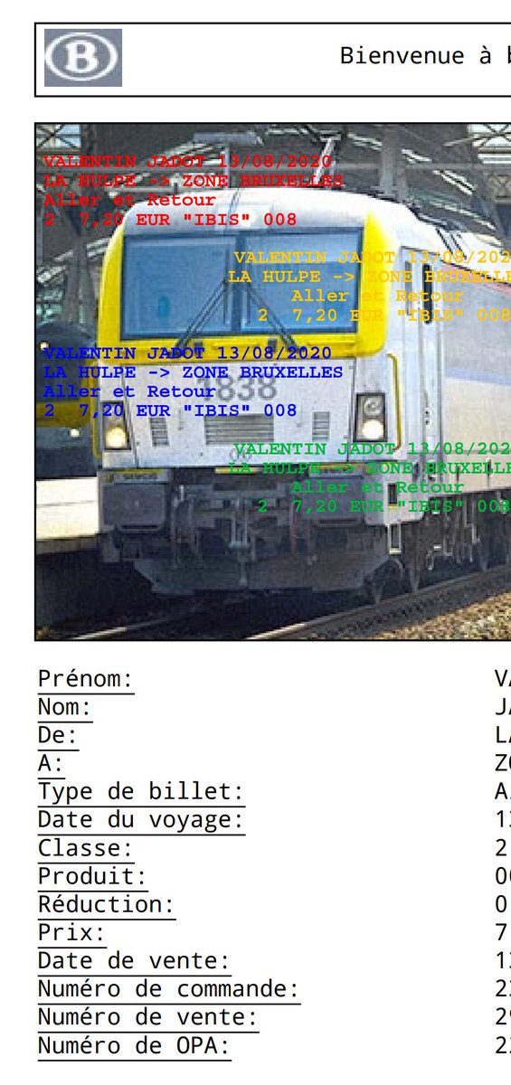 jadorowski's tweet photo. This is what you get when you buy an online train ticket in Brussels. I don't know if "art school design genius" or just "welcome to Belgistan" https://t.co/nhaZJgplM8