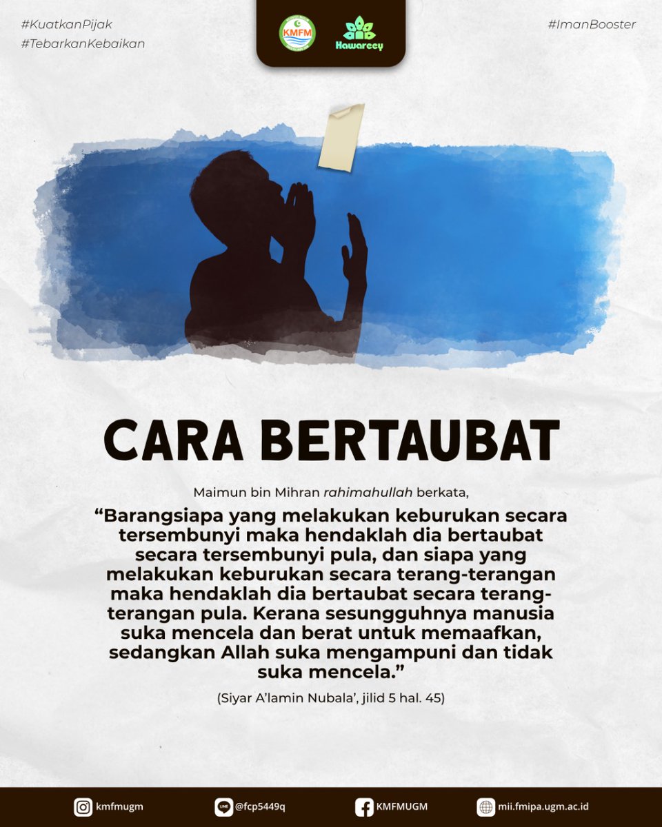 Apakah pintu taubat masih terbuka? Sedangkan dosaku teramat banyak.

Tidak perlu berputus asa, saudaraku. 

Saudaraku... Setiap Dosa Bisa Diampuni

#ImanBooster⁣⁣⁣⁣
#KabinetHawareey⁣⁣⁣⁣
#KMFM1441H
