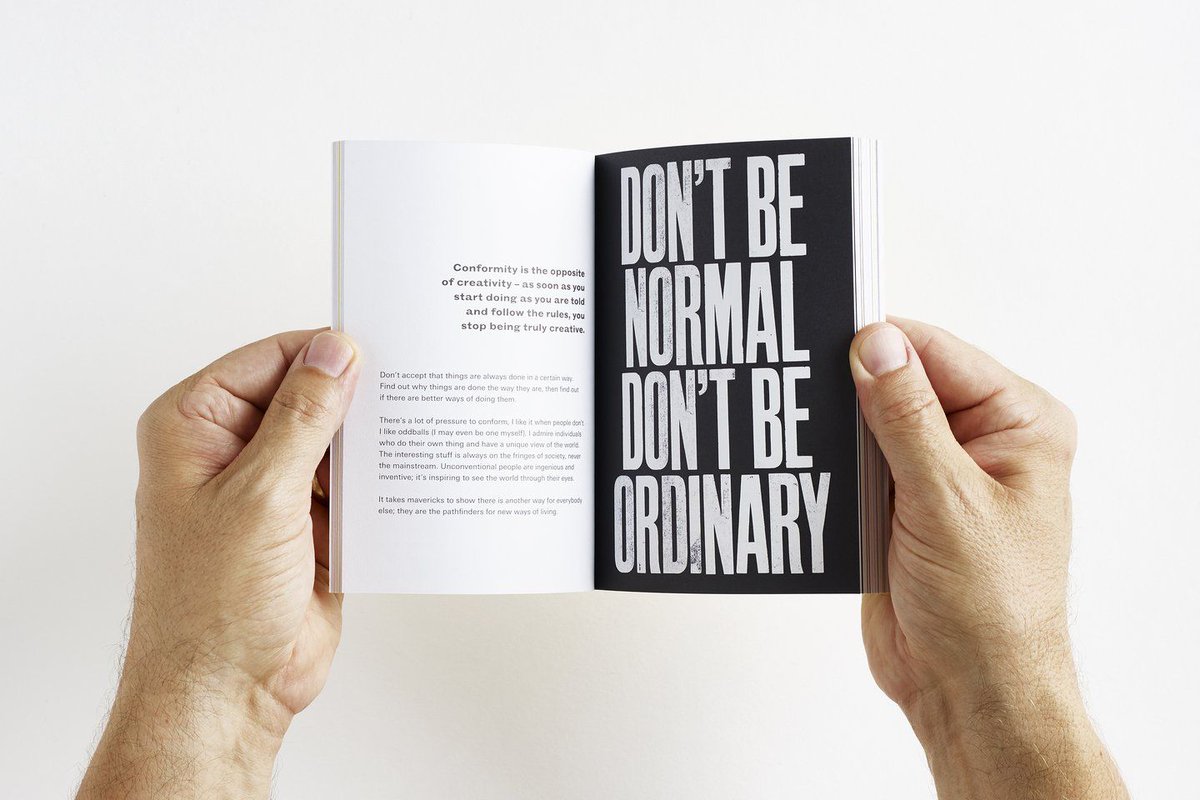 Anthony Burrill’s new book is a pocket-sized manifesto for creative ruts > bit.ly/2DRekc1