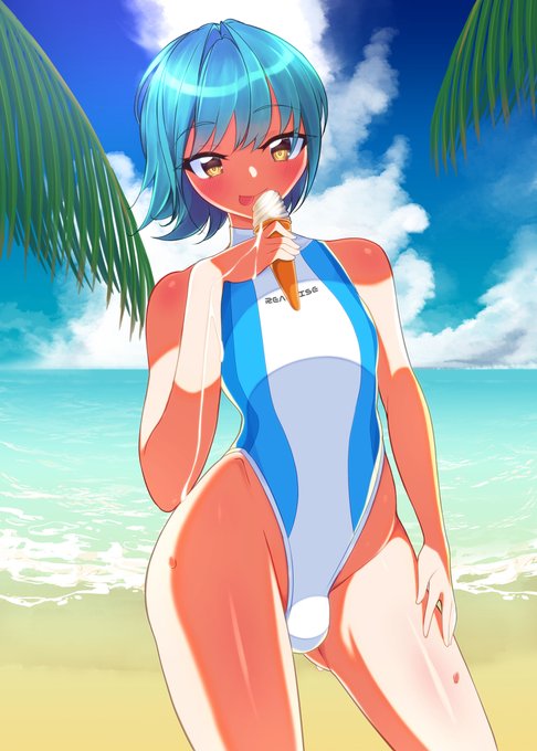 [R-18] ハイレグ男の娘 #男の娘 #水着 https://t.co/ogdEtqvBgY 