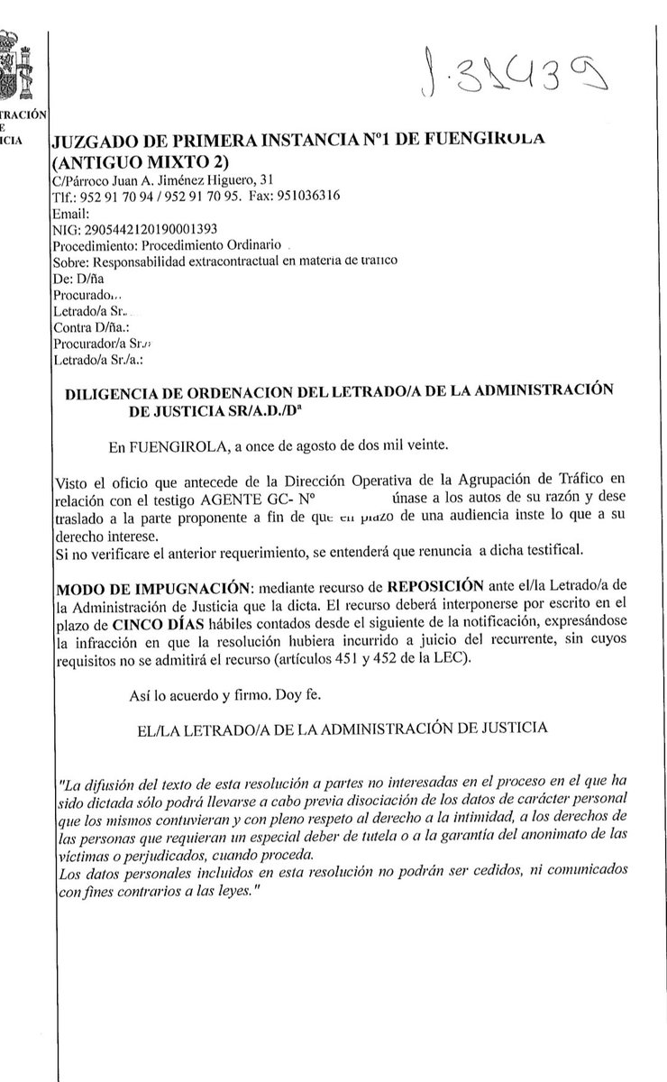 j_torroba's tweet photo. 13/08/2020. La LAJ decide darnos el PLAZO DE UN DÍA para pronunciarnos bajo apercibimiento de tenernos por renunciados de nuestra prueba. 

Si esto no puede causar indefensión, que venga @Jccampm de sus vacaciones y nos lo explique. https://t.co/oBHsOca25s