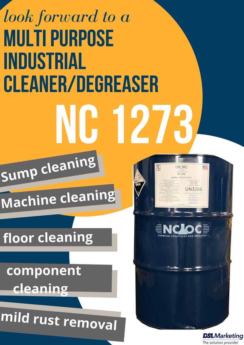 DslPvt's tweet photo. Get in touch with us dsl@dsllimited.com to know more!
#alkalinedegreaser #alkalinecleaner #multipurposecleaner #industrialcleaner #sumpcleaning #machinecleaning #floorcleaning #componentcleaning #metalcleaner #ncocinc #dsl https://t.co/tMSDUZYoON