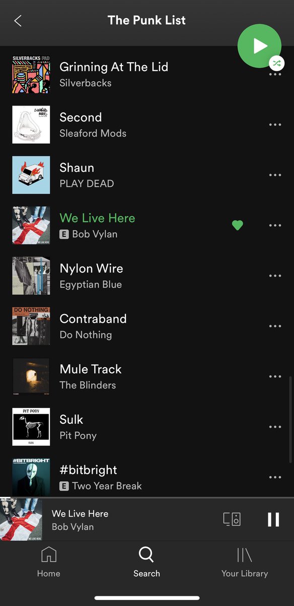 Hey <a href="/Spotify/">Spotify</a> could you please confirm whether we’re the first band to ever be on your grime playlist and punk playlist at the same time. Just so I can tick it off my list. Thanks.
