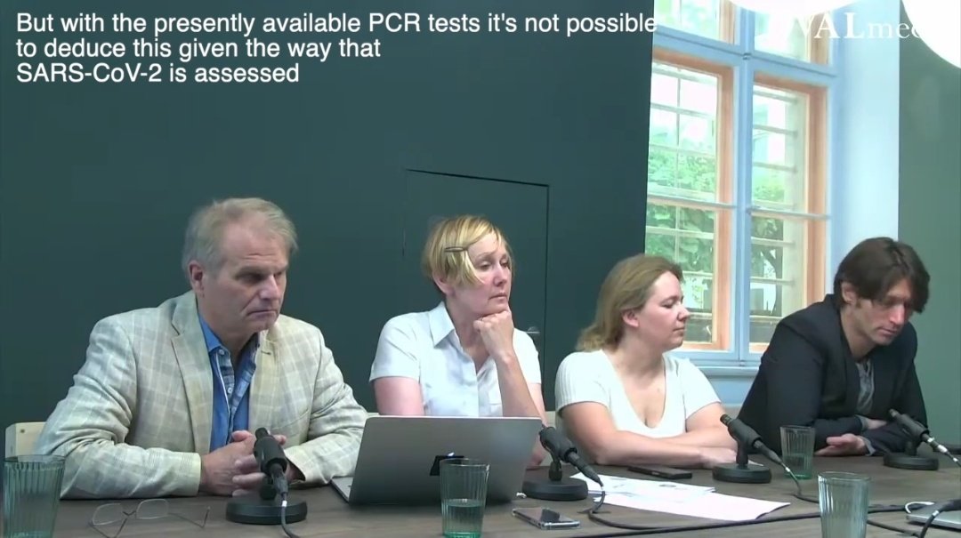 German virologist discussing problems with specificity of the test
