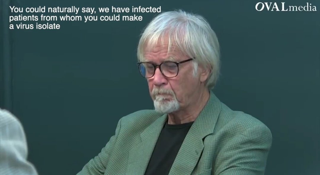 German virologist discussing problems with specificity of the test