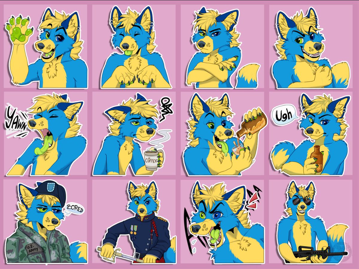Vlcina On Twitter Telegram Stickers Commission For Skye The Gun Fox 3 So Many Expressions Furry Furryart Fox Telegram Telegramstickers Expressions Digitalart Anthro Https T Co Kfvb3nm1zg
