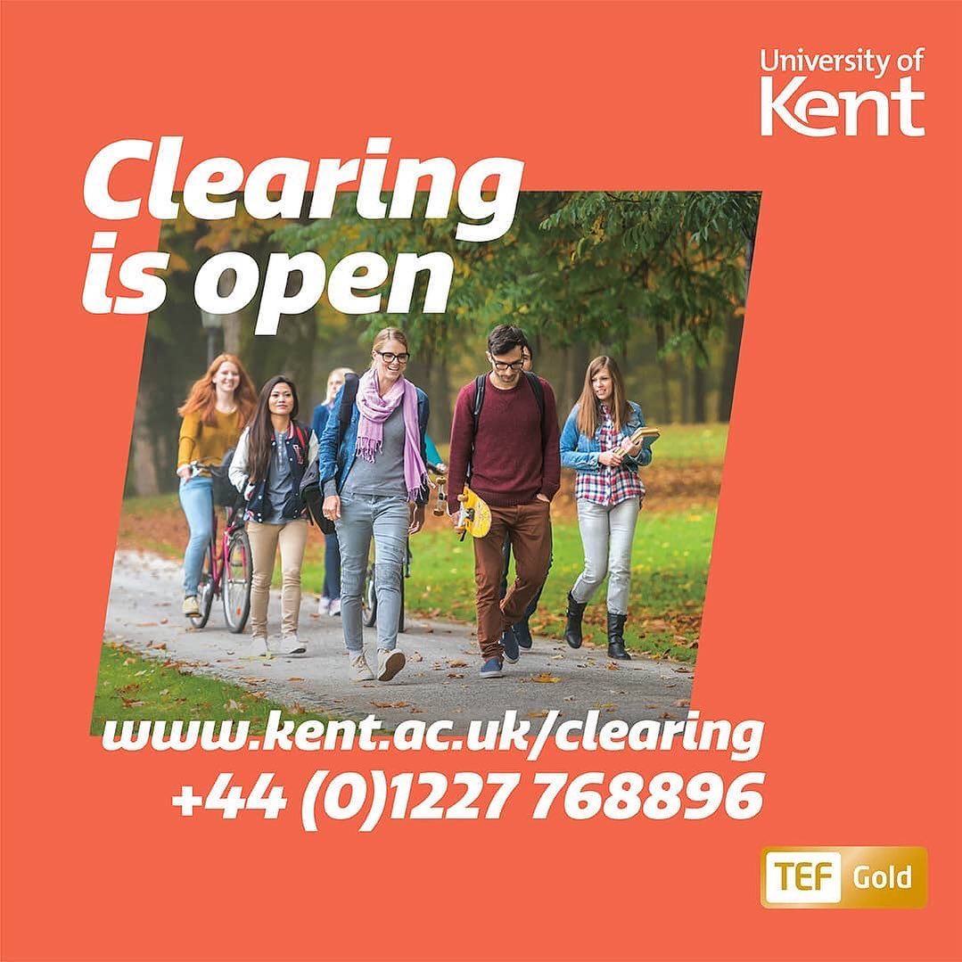 UniKentSportSci's tweet photo. Our #Clearing2020 vacancies are now open!
⁣⁣
You can search our #Clearing vacancies on our Clearing website: https://t.co/WY2HaTmkWw
Or call us on +44 (0) 1227 768896. Best of luck.

#ResultsDay #alevels #alevels #clearing #sses #uniofkent #kent #university #study #studysports https://t.co/KezrifHaJN