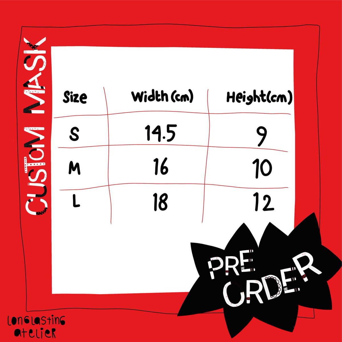 longlasting____'s tweet photo. Pengen punya masker yang kamu banget?
We got you!🤗
Perkenalkan "MERAH PUTIH ALPHABET"
Kamu bisa custom masker dengan nama kamu, atau kado untuk orang tersayangmu dengan alphabet ini agar mereka tau mereka juga spesial ❤️
#masker #maskercustom #agustusan #maskerlucu https://t.co/jFc4l5eQOQ