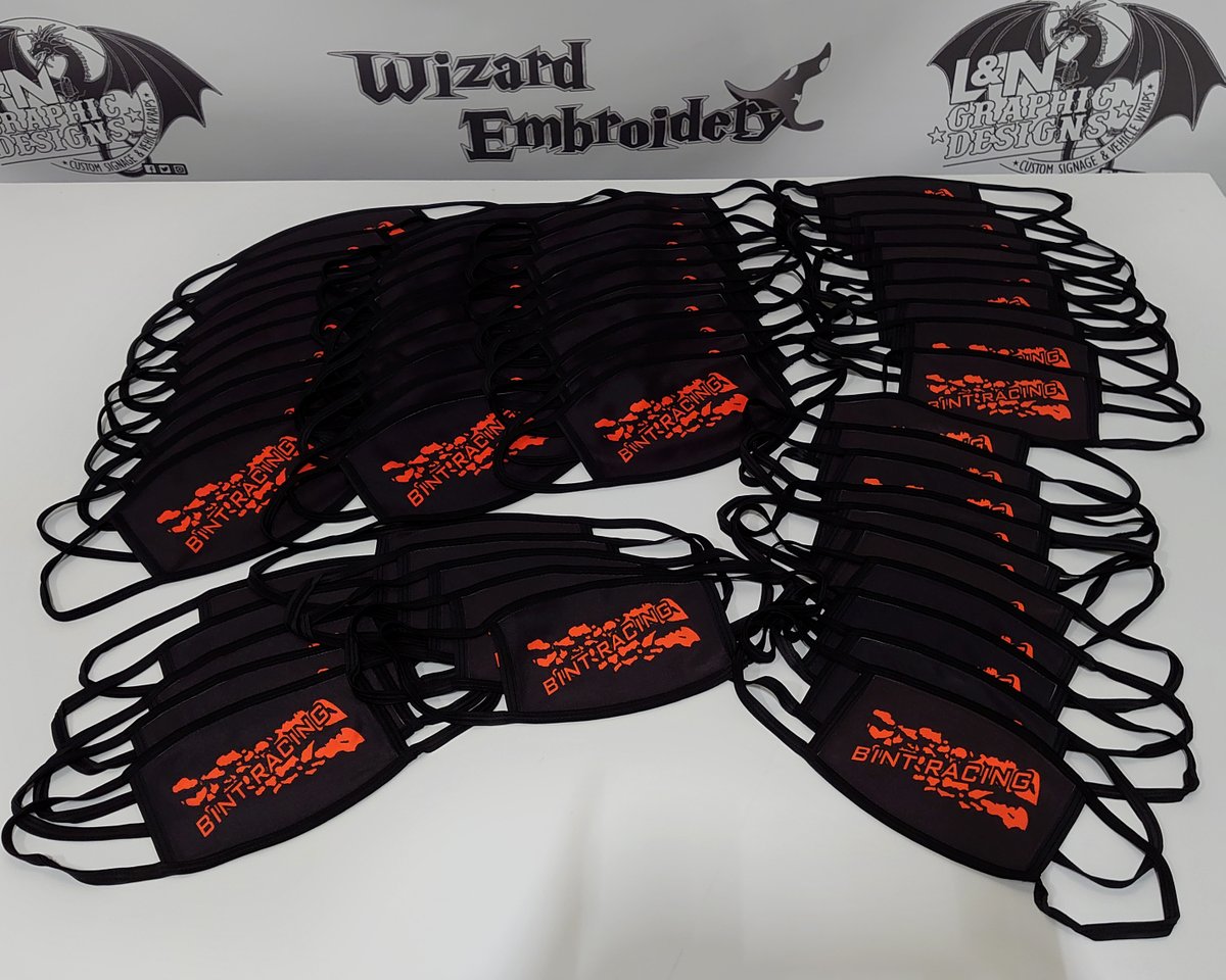 WizardEmb's tweet photo. Bint Racing ready to hit the track with their new #CustomFaceMasks π
Stay safe and stand out from the crowd with our custom #facemasks π· https://t.co/7YeUcDX90w
#customfacecoverings #customfacewear #staysafe #reusable #supportsmallbusiness #bintracing #btra #bigtrucks https://t.co/dlAHILkJvE