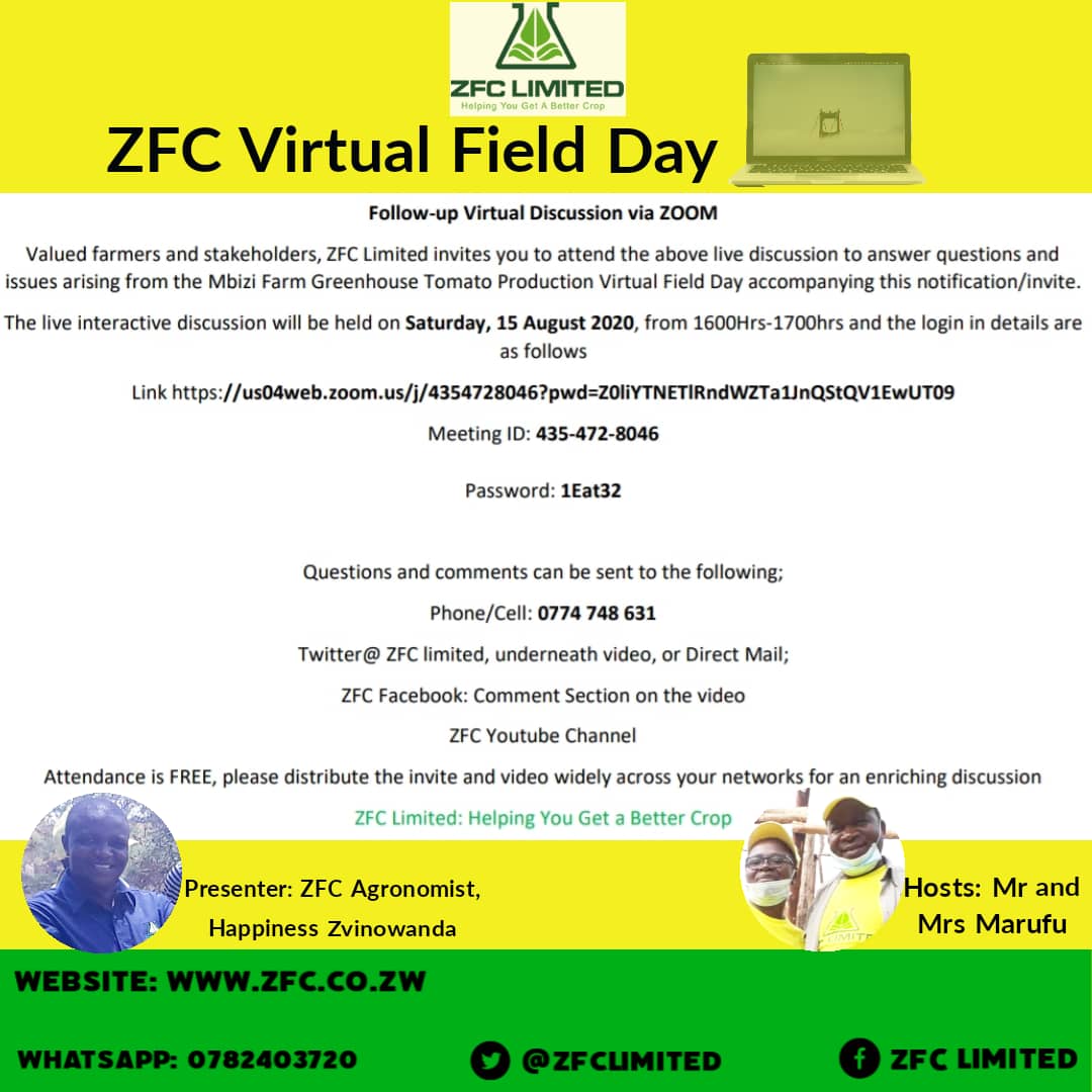 # Greenhouse Tomato Production
# ZFC helping you get a better crop
youtu.be/ssnuACsFq5E