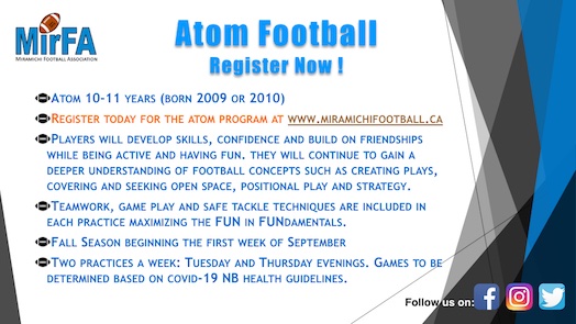 MIRFAFootball's tweet photo. Atom Fall football starting soon!
Register now at https://t.co/U1MOe7OY7J https://t.co/wBUwyFjeIp