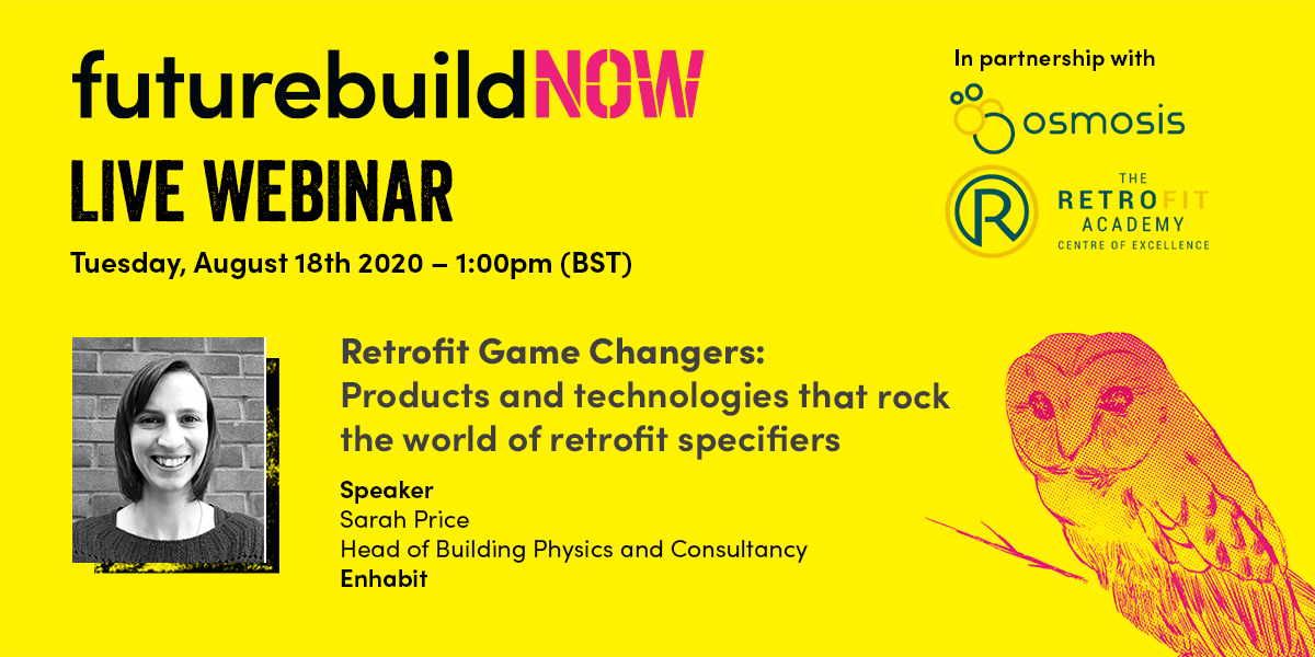 FuturebuildNow's tweet photo. Do you want to discover the products and technologies leading architects and specifiers consider #retrofit game changers? Then join our free #webinar next week, featuring @SarahEllenPrice from @enhabitfeed Register now for free https://t.co/ZsnxmajZYM #FuturebuildNow https://t.co/X5mgXCWJXE