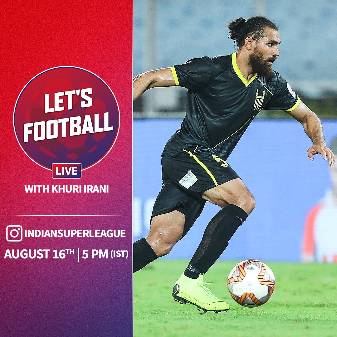 Episode 34 of #LetsFootballLive is a very special one! ✨ Host: @khuri8 Guest: @adilahmedkhan08 Send in your questions for the @HydFCOfficial star 👇 #HeroISL