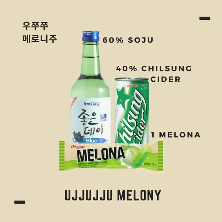Soju mixes that you should try.🥂
