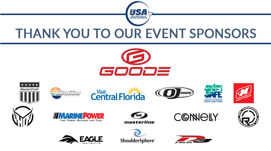 USAWaterSki's tweet photo. Many thanks to all of the competitors, spectators, and especially our amazing sponsors for making the 78th @goodeskis Water Ski National Championships possible! #sponsorship #waterski https://t.co/HkCJqMdHU3