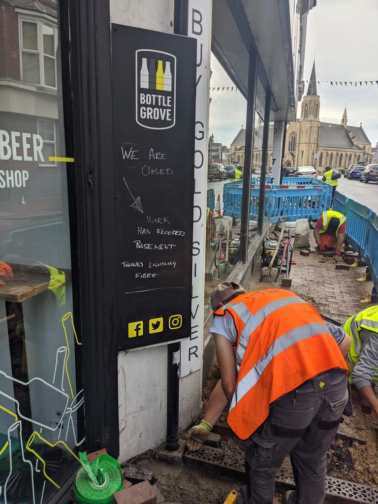 Closed! Basement flooded...