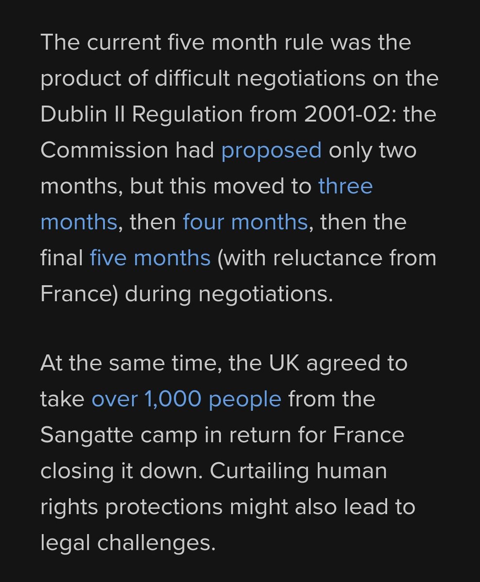 3/ I went back and checked the negotiations over the five month rule - it was a difficult concession that was watered down during the talks. Will the UK gain a more favourable result from outside the EU?