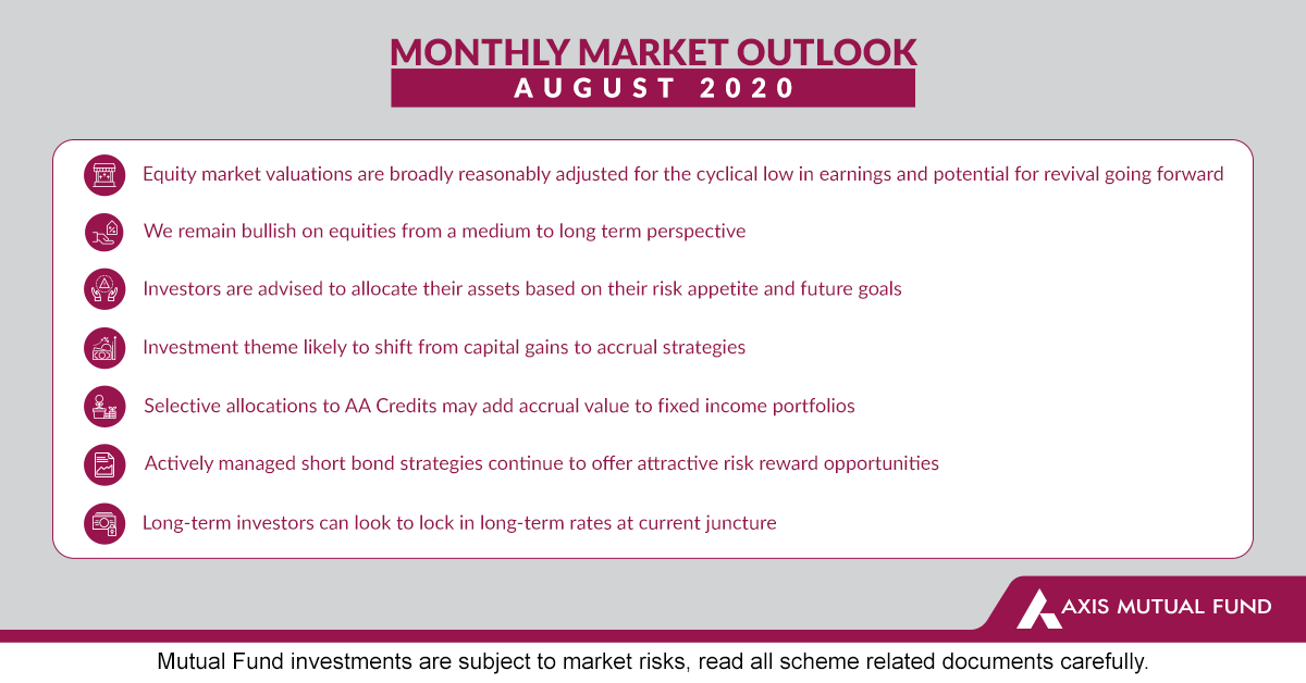 AxisMutualFund's tweet photo. Read the #MonthlyMarketOutlook for August 2020.
Know more- https://t.co/V5dioB1Ru3 https://t.co/ySvzidVJuL