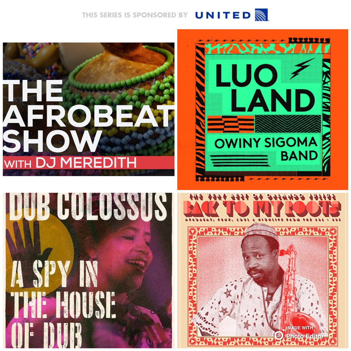 DJMEREDITHBTR's tweet photo. LISTEN HERE: 🎧 https://t.co/ySPDhQSMuC NEW #AfrobeatShow on @BreakThruRadio @united

EPISODE TITLE: UNITY 

Travel on a #JourneyThroughSound! It’s #Time2Groove to @CreoleHunters @AkaleWube @biggabush @jungle_fire @orlandojulius_  @OumouSangare @OwinySigoma  @TamTamAfrobeat https://t.co/pPEbM8trq3