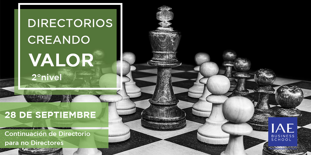 CorpGovIAE's tweet photo. Una vez que finalice nuestro programa "Directorio para No Directores" presentaremos "Directorios Creando Valor", una continuación de #DPND que profundiza los #contenidos con especial foco en la aplicación práctica para el desarrollo del #Directorio.
Info: https://t.co/ubZKk40DOa https://t.co/OE6O02P6ua