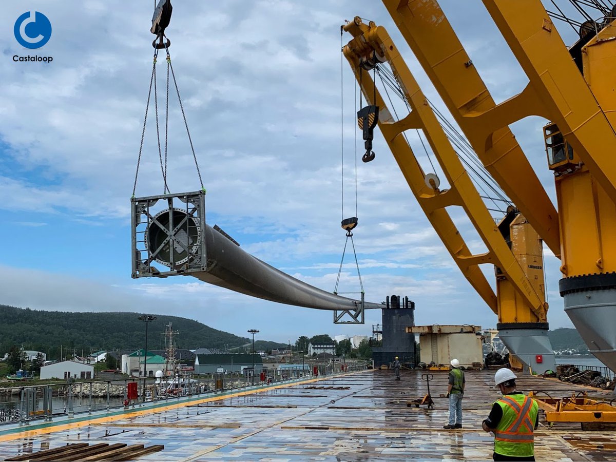 After having launched operations over Becancour, Ville Sainte-Catherine and Gros Cacouna over the last three years, Castaloop continues its growth in Quebec today with the Port of Gaspé. ⛴ 
_
#castaloop #stevedoring #porthandling #windturbine #martime #logisitics
<a href="/SAL_Heavy_Lift/">SAL Heavy Lift</a>