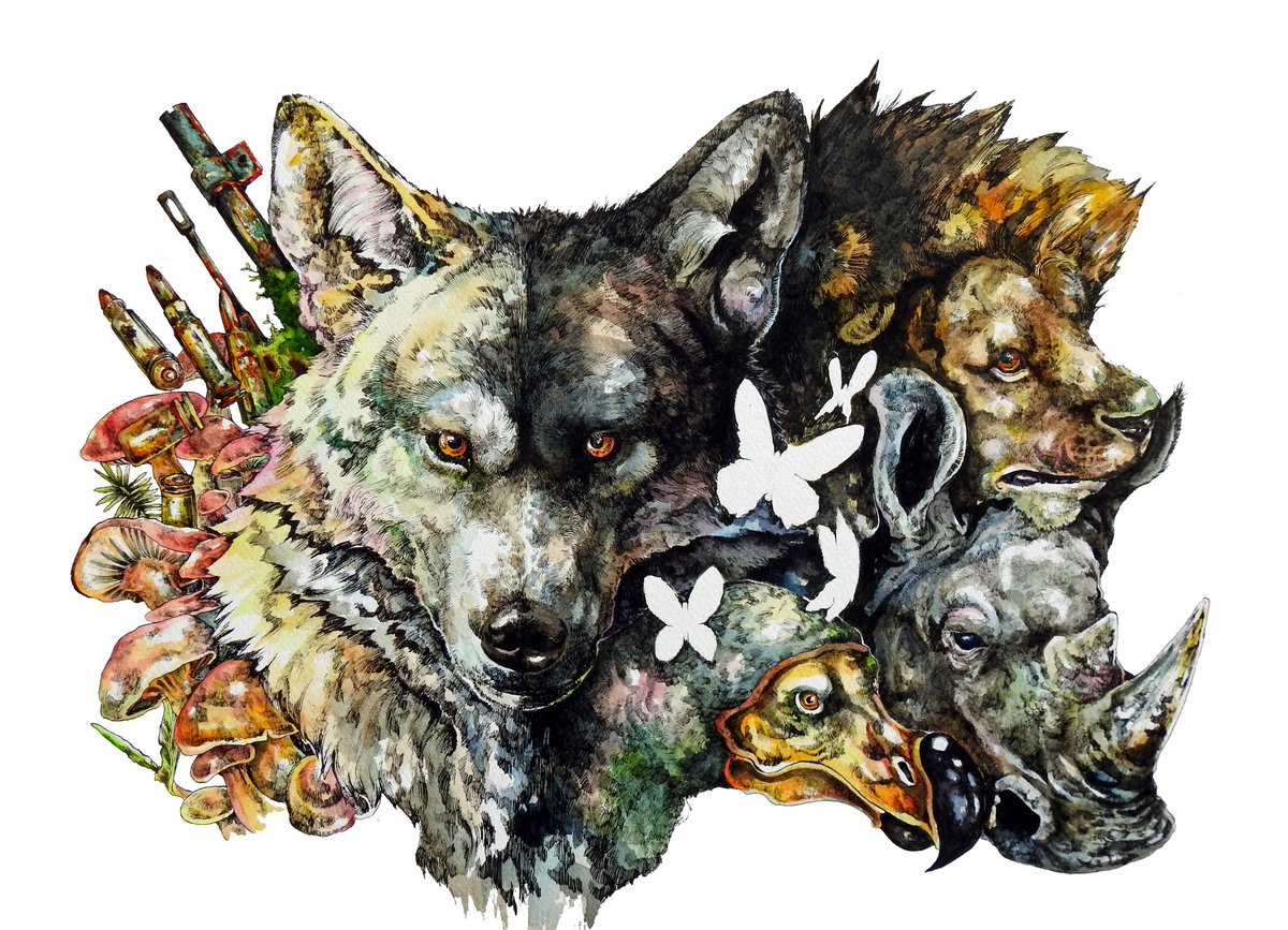 「#国際オオカミの日

世界には何種類動物の日があるんだ 」|Keso Artのイラスト