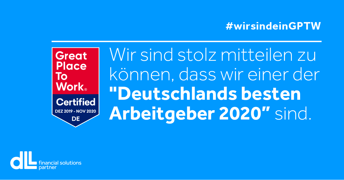 DLLGermany's tweet photo. Sehr stolz können wir sagen, dass unser Arbeitgeber in der Kategorie „über 250 Mitarbeiter“  in ganz DEUTSCHLAND PLATZ 17 und in NRW PLATZ 9 ergattern konnte. 🏆🤩
Mehr über unsere Auszeichnung als GPTW erfahren Sie auf unserer Webeite: https://t.co/B1KzspBPmm

#GPTW #proudmember https://t.co/mHWHjBQD5p