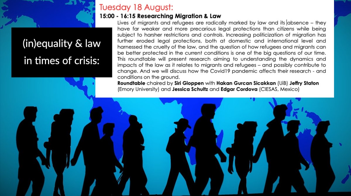 PROTECTproject2's tweet photo. How does the law (or the absence of it) affect migrants and refugees in times of crisis?
Join us for a roundtable discussion with PROTECT researchers @HakanGSA and @Sgloppen for #BeEx2020
🗓️ 18 August
⏰ 15:00 CEST
🔴LIVE here: https://t.co/qqNkeSStWH https://t.co/KQaPloVHno