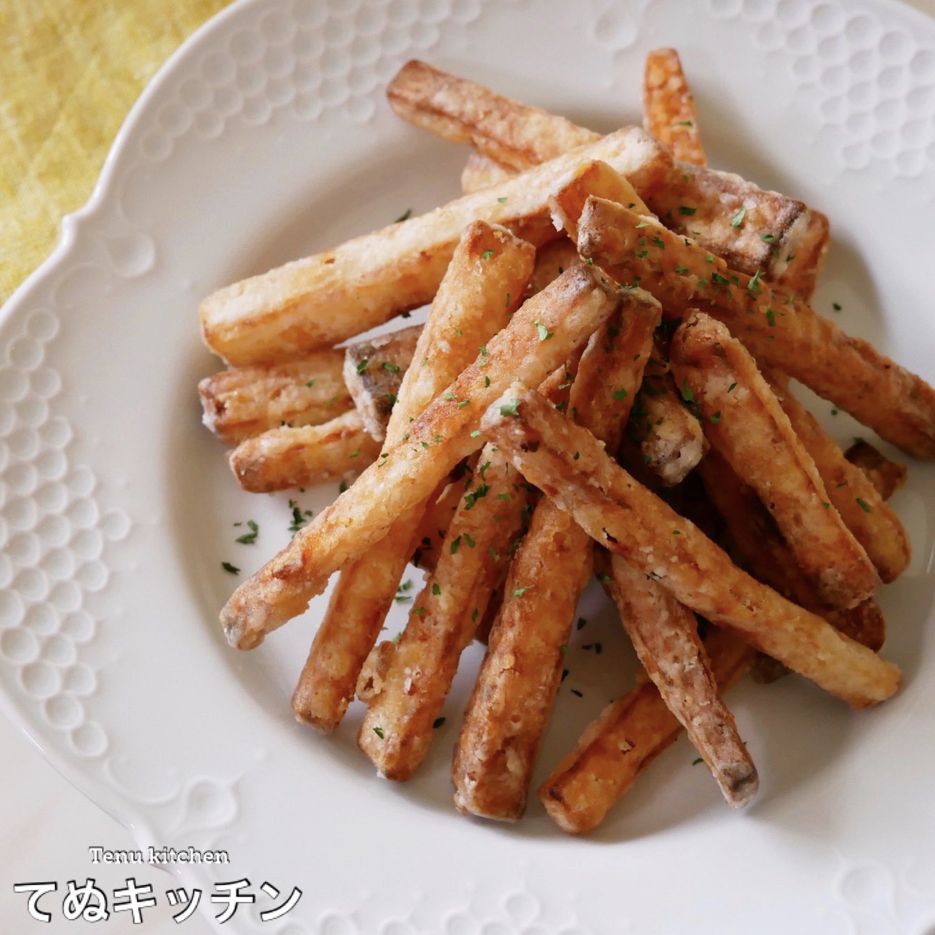 てぬキッチン 外はサックサク 中はホックホク じゃがいものフライドポテトより美味しい 長芋フライドポテト の作り方 レシピはこちら T Co Dpou0susrp T Co D9vgmemejg Twitter