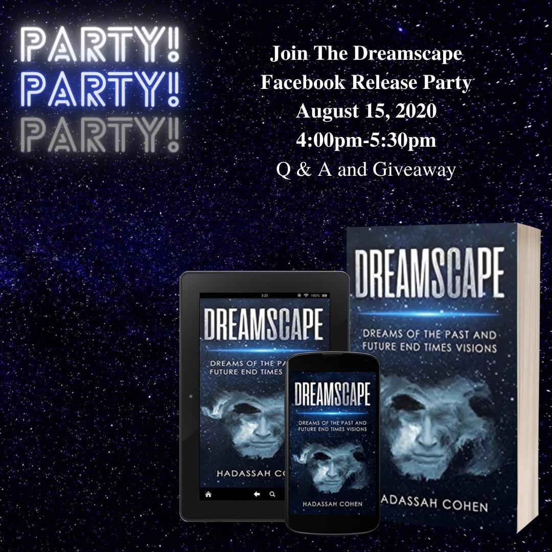 Author Hadassah Cohen releases her debut novel Dreamscape with a release party.