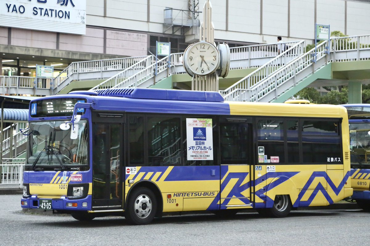 ビビ 近鉄バス 6002 1001 最近の大型 中型は前 横に近鉄の英字が追加されて印象が変わりますね