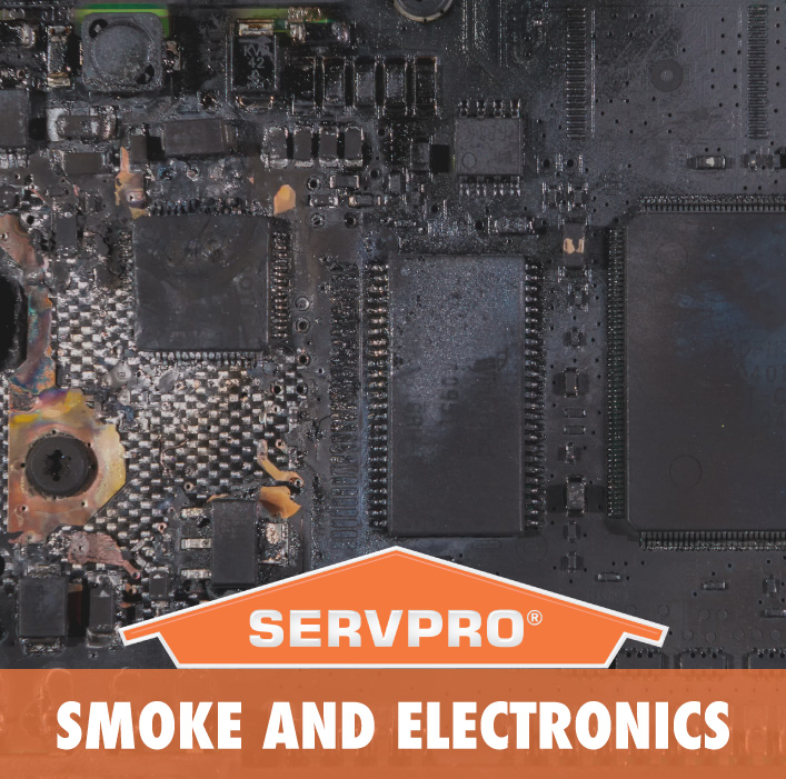 ServproPortland's tweet photo. How does smoke damage electronics? Smoke leaves a sooty film on magnetic portions of electronics. After some time the electronics will short because of bad connections.
#firedamage #firerestoration #deodorization https://t.co/kbVfOvcC5t