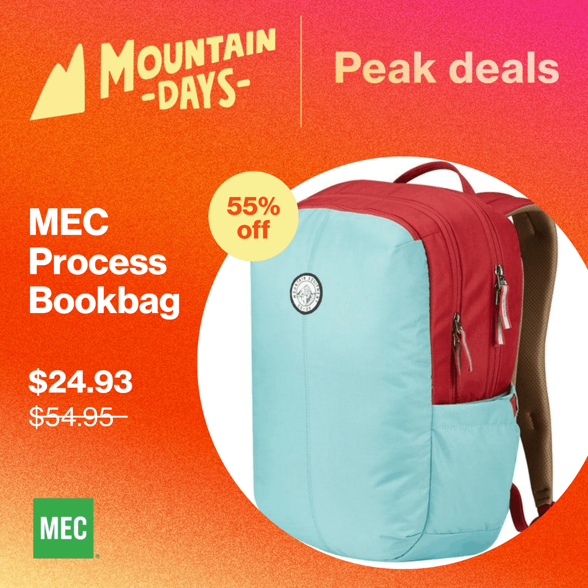 mec book bag
