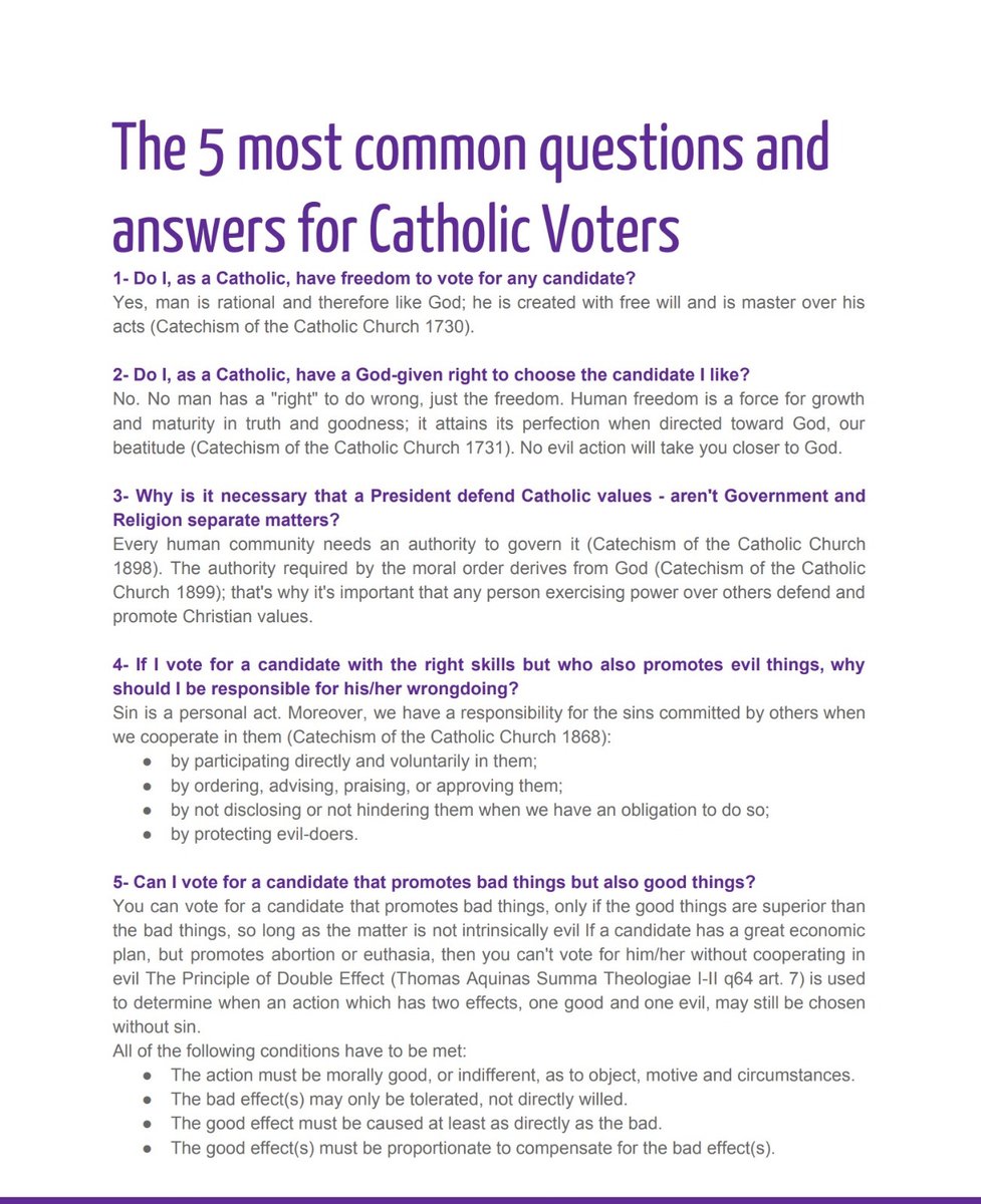 bonannis's tweet image. Top 5 Q&amp;amp;A for #Catholics #voters #CatholicTwitter
