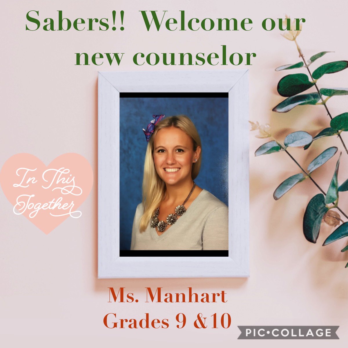 MASTMedical's tweet photo. Sabers, we’re excited to welcome Ms. Manhart to our incredible team🎉🎊 we can’t wait for you all to meet our new 9 &amp; 10 grade counselor #sabernation https://t.co/29qXk2BhjB