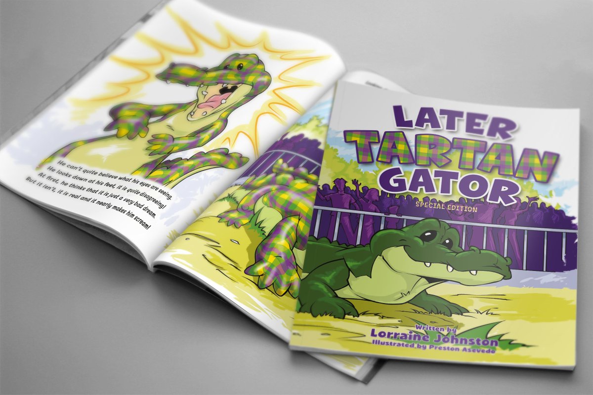 LaunchScotland's tweet photo. Proud to have helped with the design &amp; layout for "Later Tartan Gator" by Lorraine Johnston. Printed by @KestrelPress, £1 from every sale goes to @ScotAirAmb 

#bookdesign #booklaunch #booklayout #rocketfuelforbusiness

Purchase book: https://t.co/8ecOxDKavw https://t.co/TCWDmLHV4i
