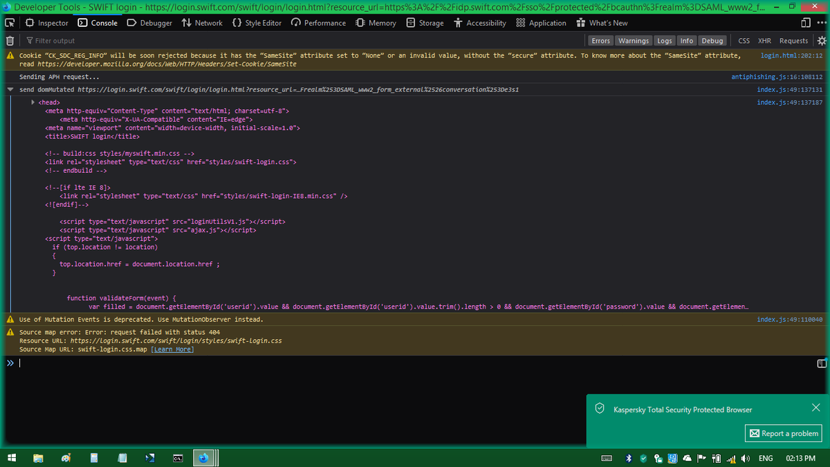 fahadsoror's tweet image. #Suspicious SWIFT INTERNATIONAL TRANSFER hxxps://login.swift.com @swiftcommunity CC @joe4security @Bank_Security @James_inthe_box @GrujaRS @NtSetDefault #SwiftAttack #Malware #Malicious 
Test1:sitecheck.sucuri.net/results/https/…
Test2:dnsviz.net/d/login.swift.…