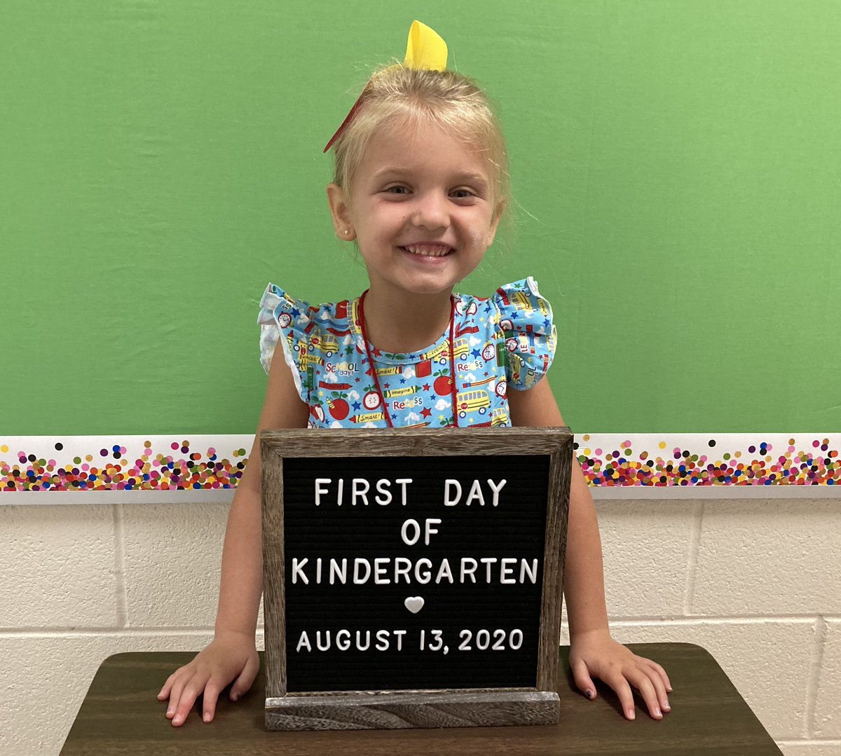 Happy First Day of Kindergarten! ❤️ <a href="/JohnsonWildcats/">Johnson Elementary School</a>